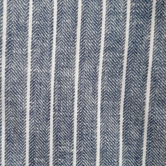 REITMANS Linen Cotton Open Front Utility Sleeve Light Blazer Jacket Blue Sz 4 - Picture 9 of 16